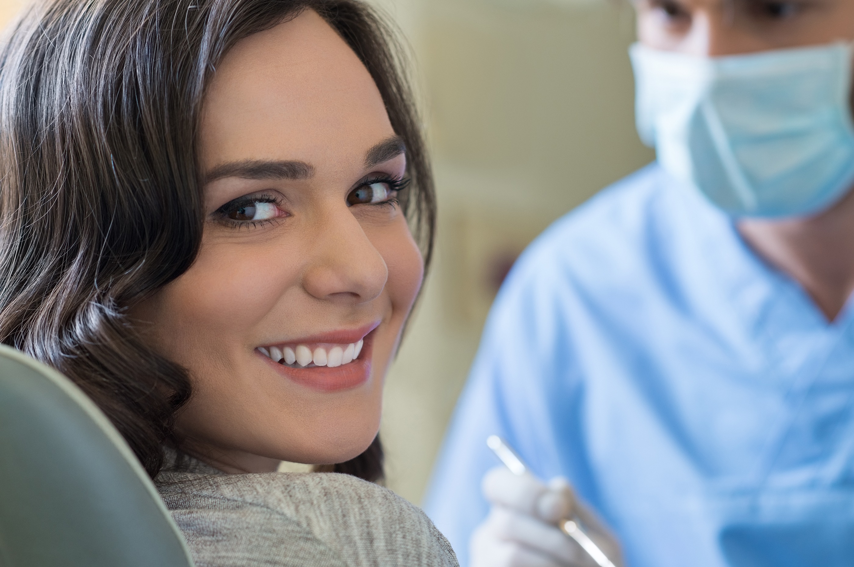 lady at orthodontist