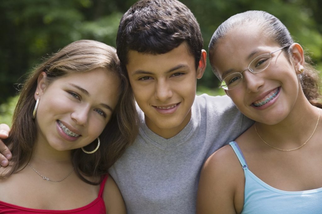 family with braces