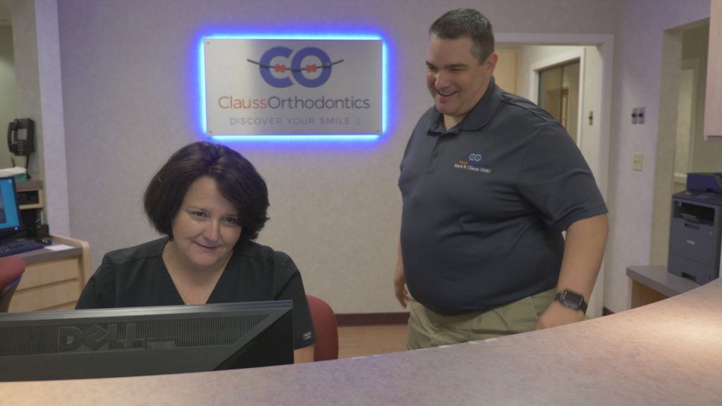 Clauss orthodontics front desk